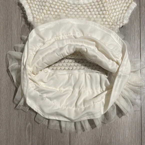 Cream Ruffled Tiered Babydoll Dress 2T - Picture 3 of 5